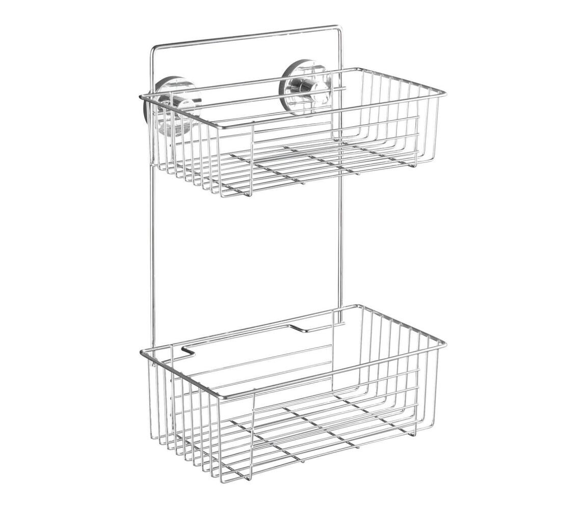 Wenko WENKO 20889100-Regál VACUUM-LOC RUND STAH 26x38 cm lesk. chrom