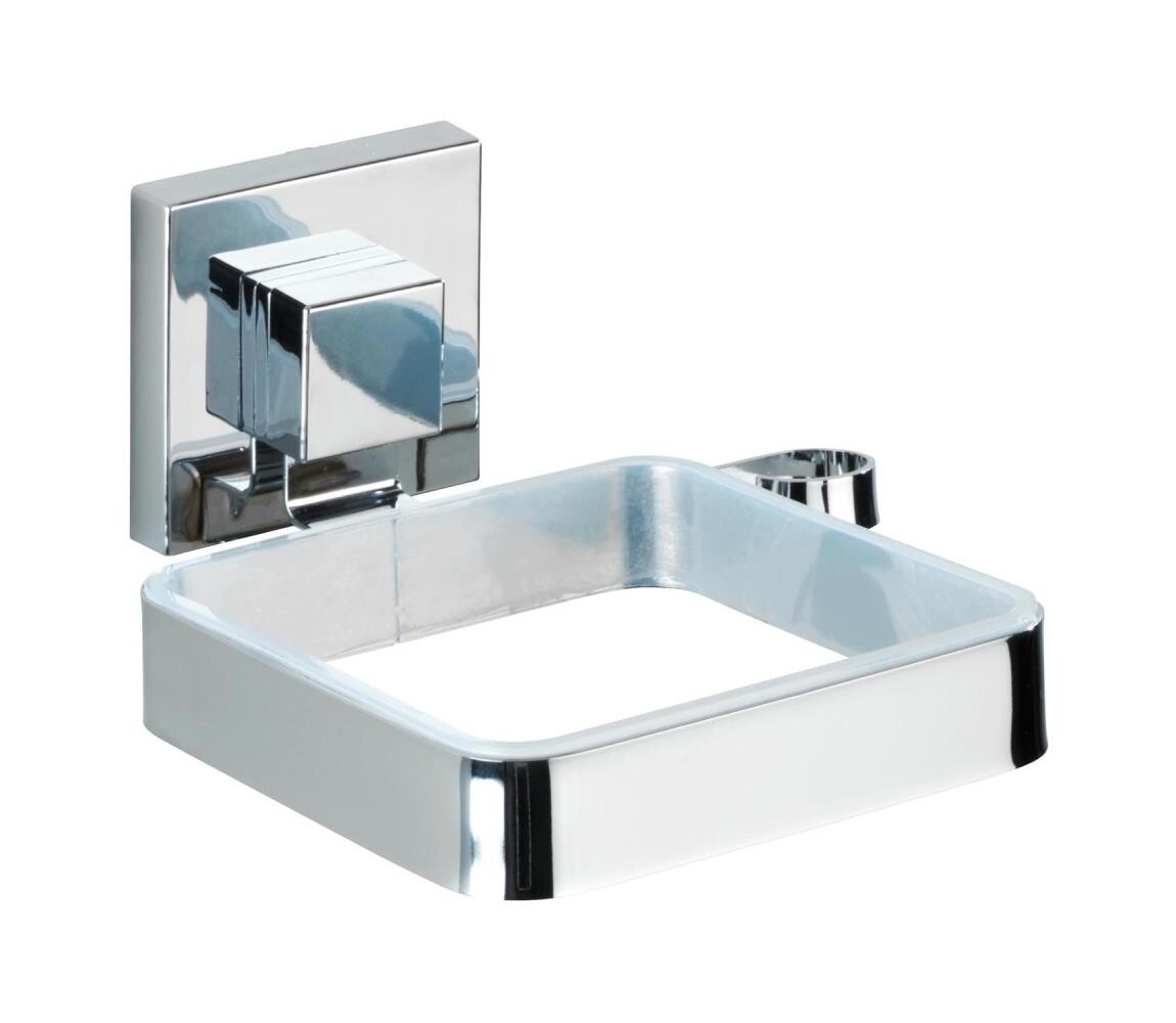Wenko WENKO 22682100 -Držák fénu VACUUM-LOC QUADRO ED 13,5x14 cm stříbrná/chrom