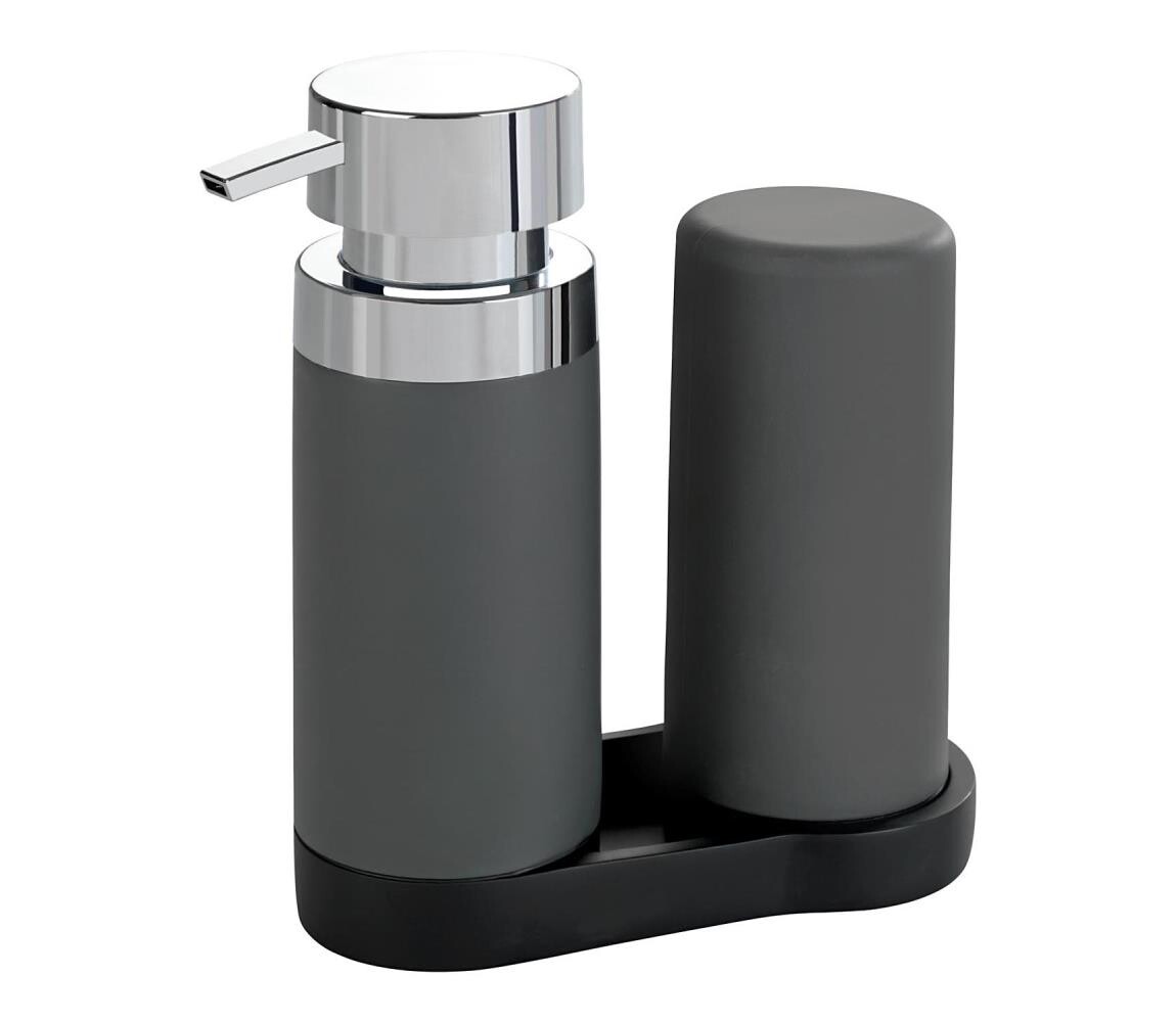 Wenko WENKO 54735100 - Mycí stanice EASY SQUEEZ-E 15x18 cm šedá/šedá