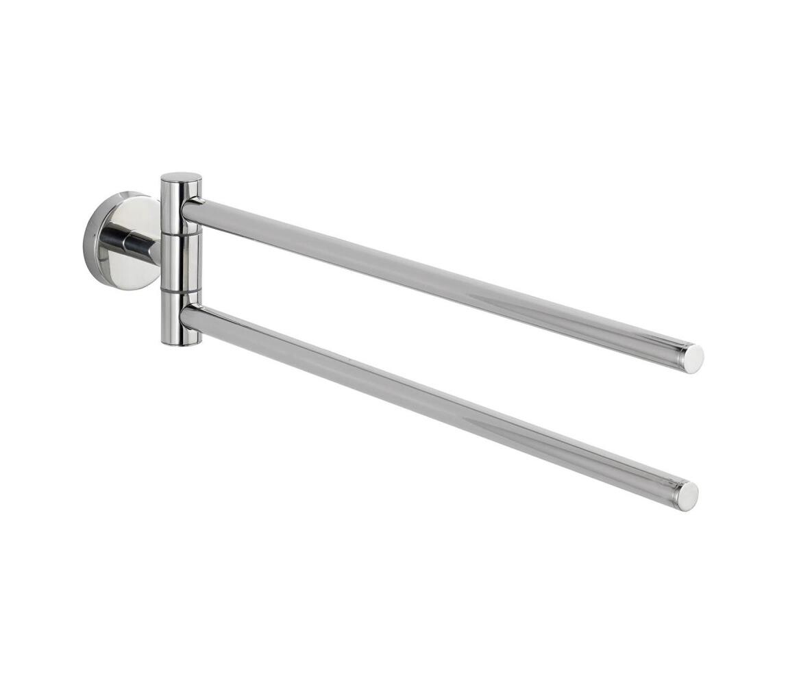 Wenko WENKO 20213100 - Držák ručníků BOSIO SHINE 43x9 cm nerez/stříbrná
