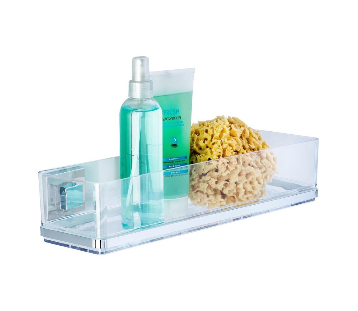 Wenko WENKO 22685100-Polička VACUUM-LOC QUADRO ED 38,5x14,5 cm stříbrná/lesk. chrom