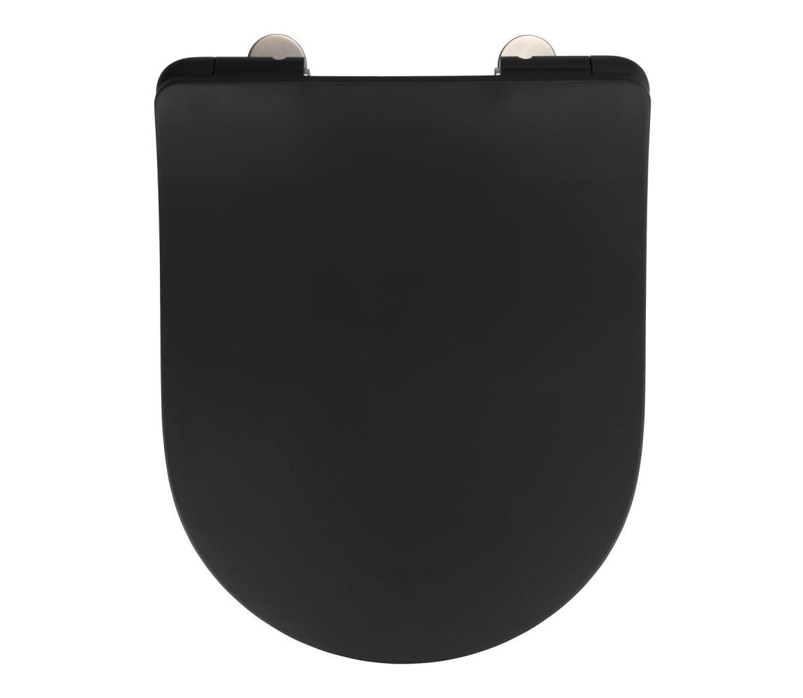 Wenko WENKO 23827100-WC sedátko SEDILO 45,2x36,2 cm černá/stříbrná