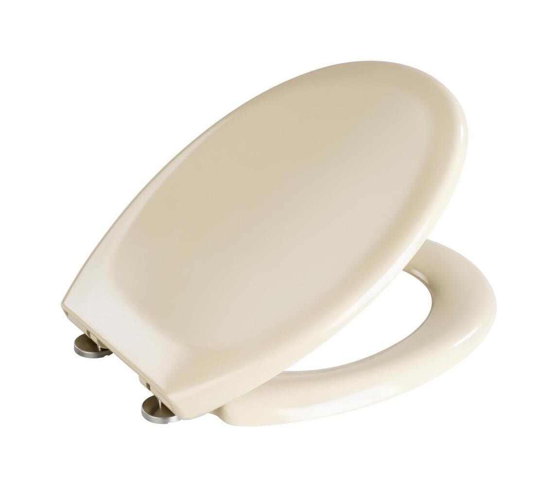 Wenko WENKO 18760100-WC sedátko OTTANA 37,5x44,5 cm béžová/stříbrná