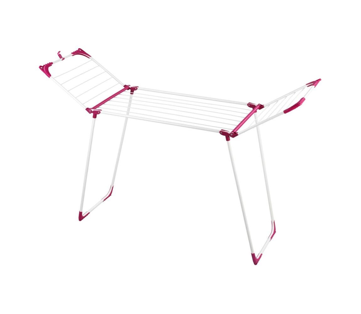 Wenko WENKO 3774021100 - Sušák prádla SUMMER DRY 153x76 cm bílá/růžová