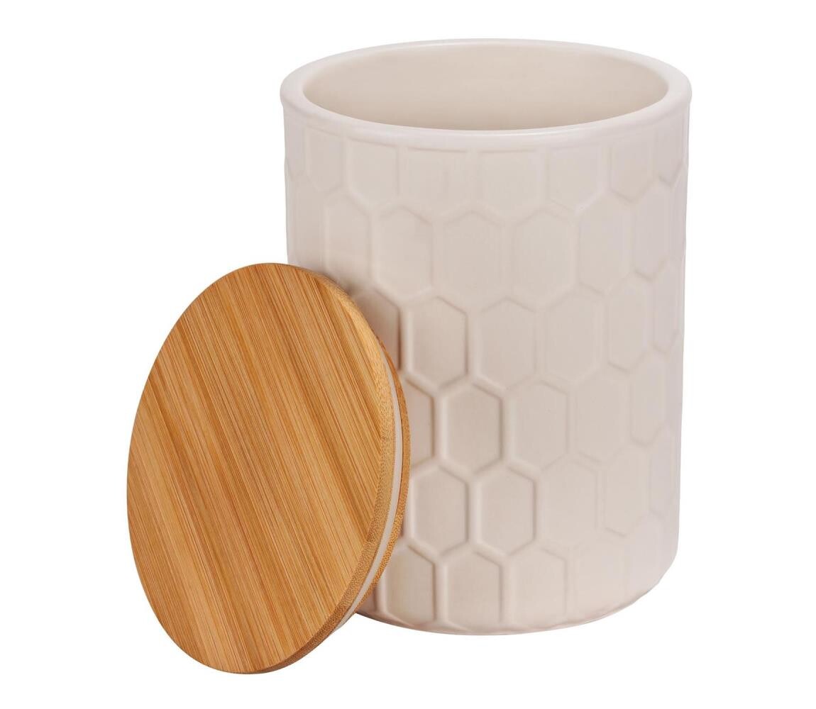 Wenko WENKO 54222100 - Box MAYA 13x17 cm bílá/hnědá