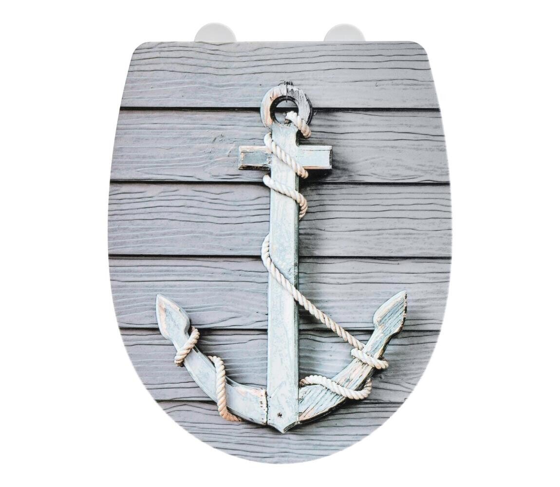 Wenko WENKO 23536100-WC sedátko RELIEF 36,5x45 cm pestrobarevná/stříbrná