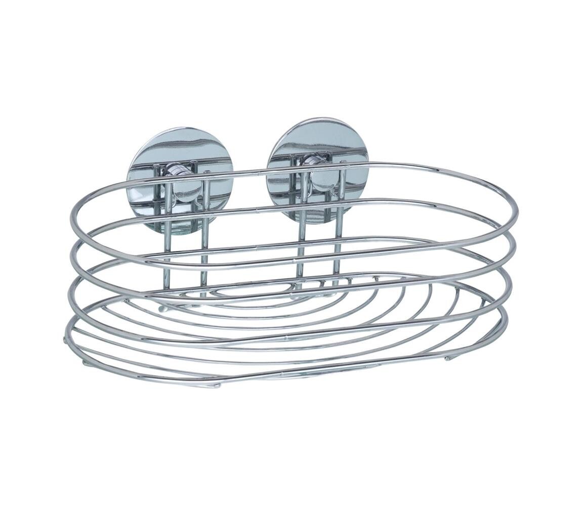Wenko WENKO 18775100-Polička TURBO-LOC RUND STAHL 23,5x13,5 cm lesk. chrom