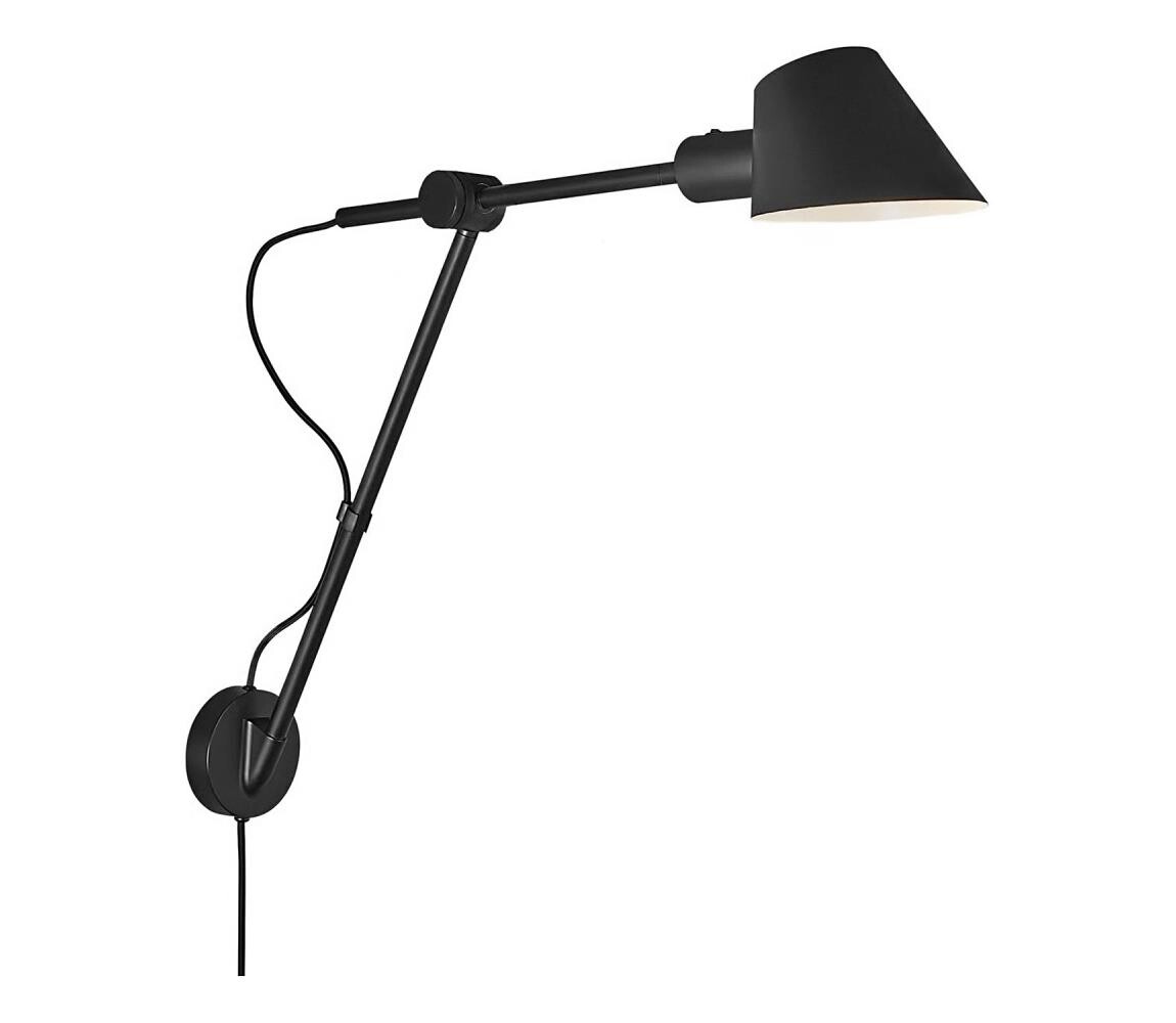 Nordlux Nordlux - Nástěnná lampa STAY 1xE27/60W/230V černá