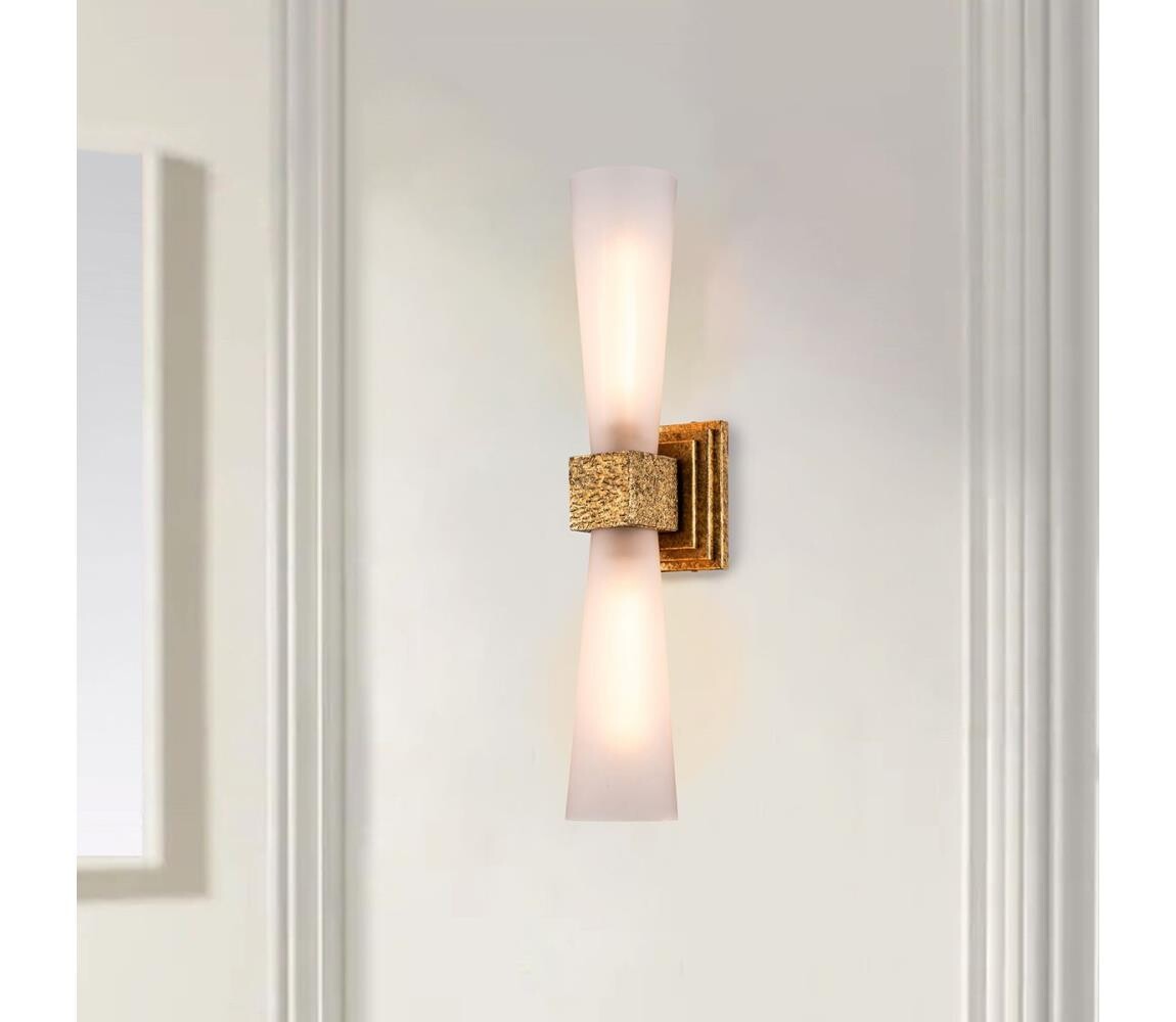 Elstead Elstead KRISTY-2WB-DG-OPAL-LED Koupeln. svítidlo KRISTY 2xG9/4W/230V IP44 měděná