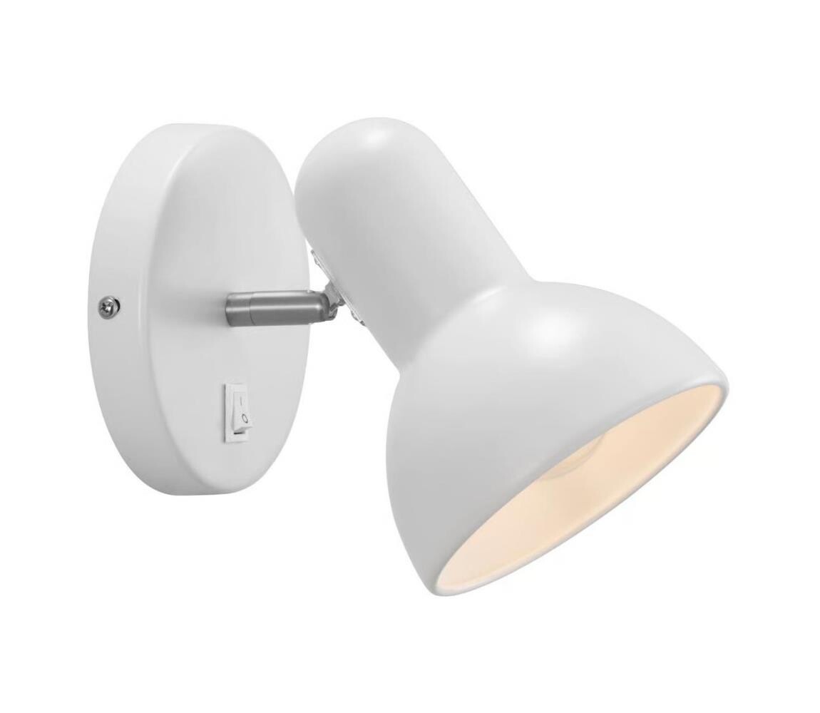Nordlux Nordlux - Nástěnná lampa TEXAS 1xE27/60W/230V bílá