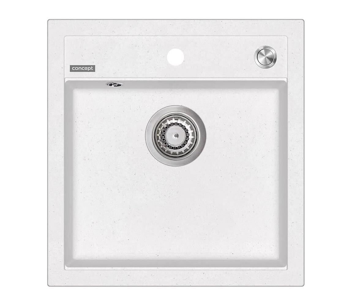 Concept Concept DG00C50WH - Kuchyňský dřez CUBIS 49x51 cm granit/bílá