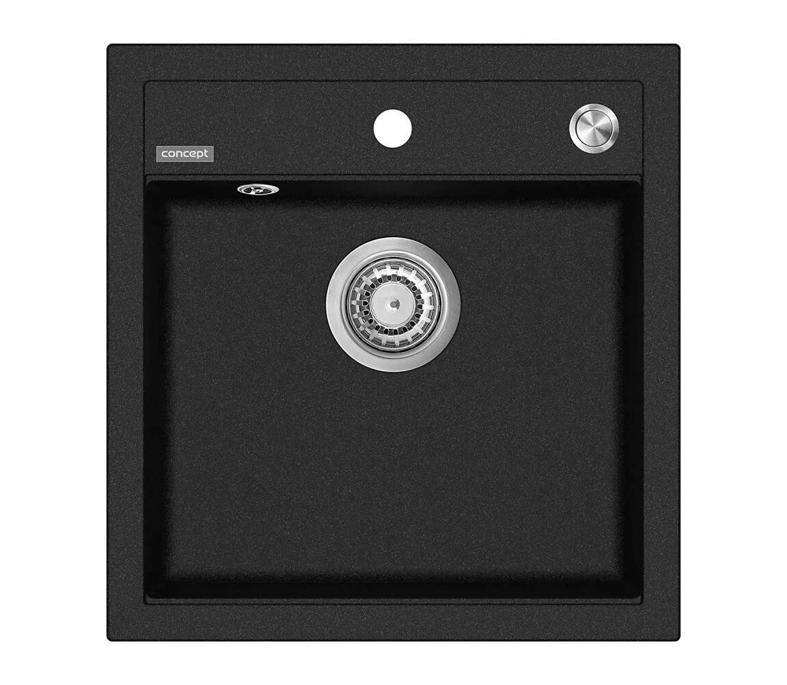 Concept Concept DG00C50BC - Kuchyňský dřez CUBIS 49x51 cm granit/černá
