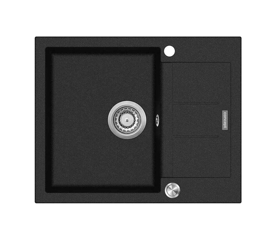 Concept Concept DG05C45BC - Kuchyňský dřez CUBIS 50x62 cm granit/černá