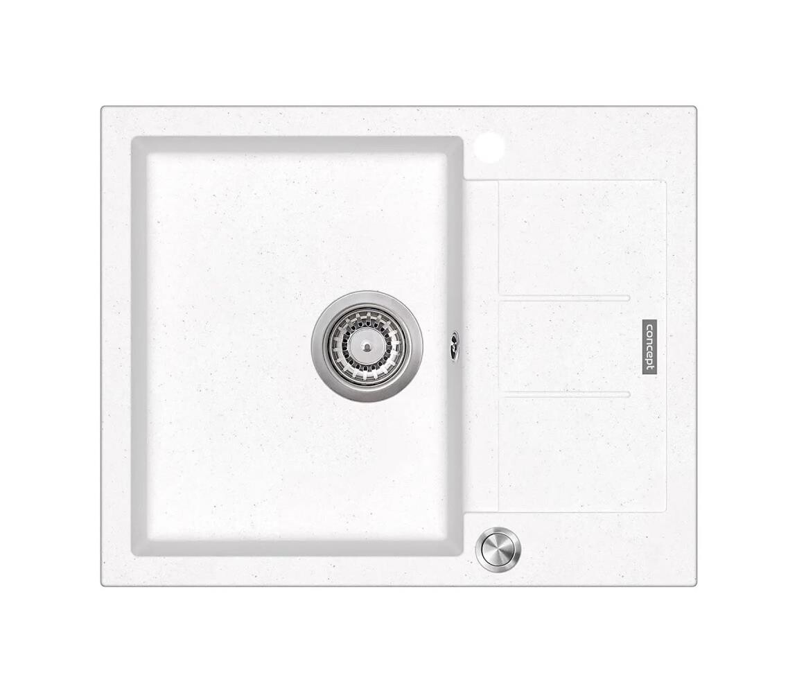 Concept Concept DG05C45WH - Kuchyňský dřez CUBIS 50x62 cm granit/bílá