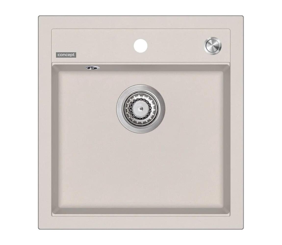 Concept Concept DG00C50BE - Kuchyňský dřez CUBIS 49x51 cm granit/béžová