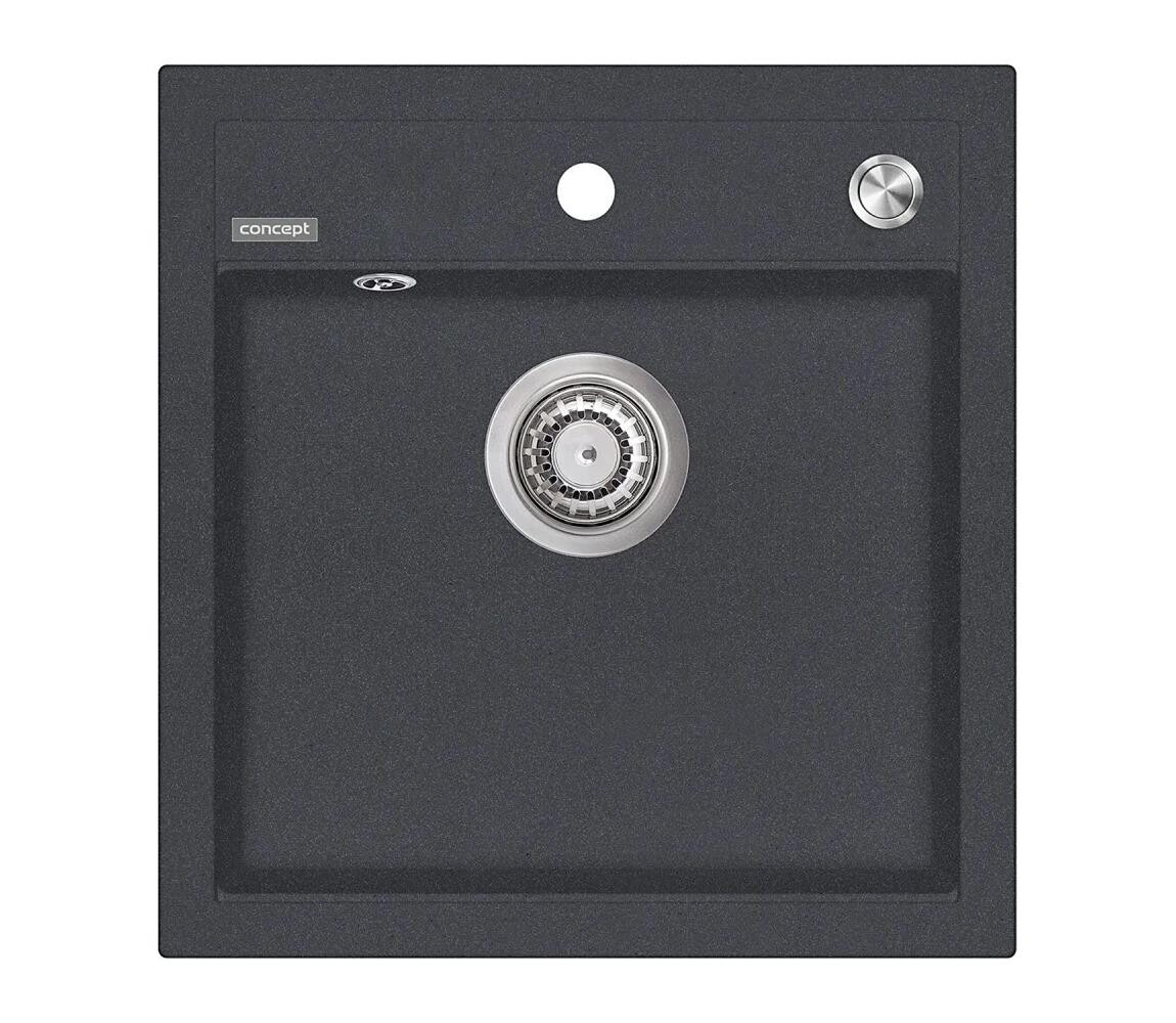 Concept Concept DG00C50DG - Kuchyňský dřez CUBIS 49x51 cm granit/ tmavě šedá