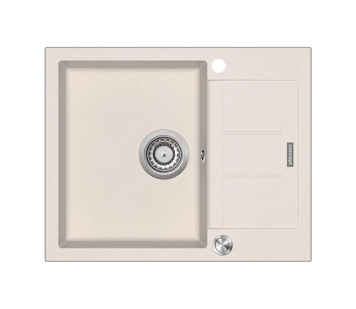Concept Concept DG05C45BE - Kuchyňský dřez CUBIS 50x62 cm granit/béžový