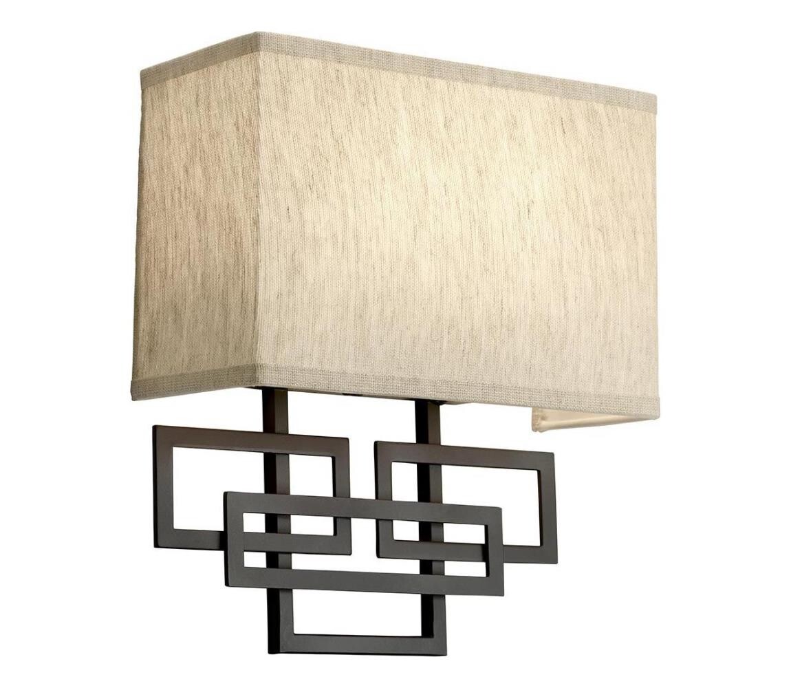 Elstead Hinkley HK-LANZA2 - Nástěnné svítidlo LANZA 2xE14/40W/230V bronzová