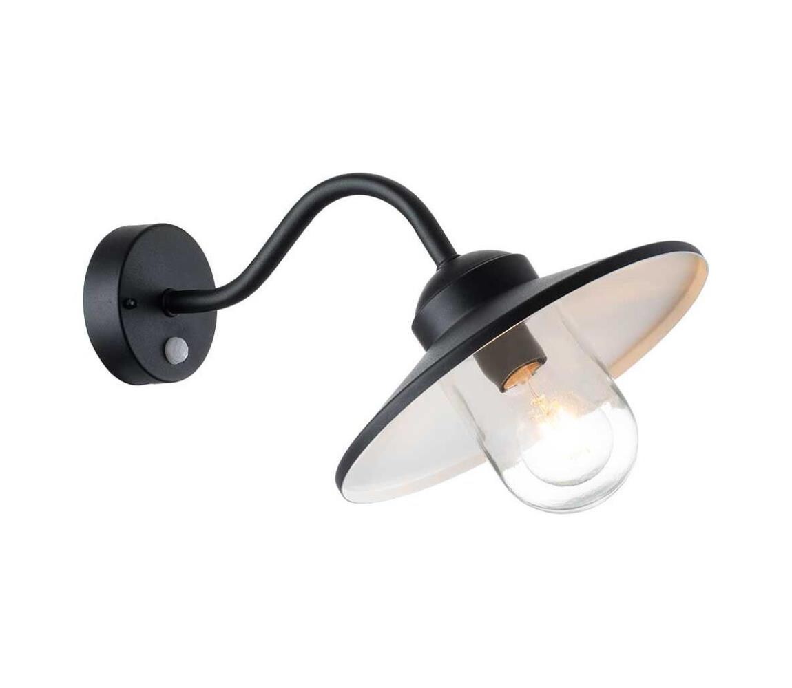 Elstead Elstead KLAMPENBORG-PIR-BK-Venk. svít. se senz. KLAMPENBORG 1xE27/60W/230V IP44