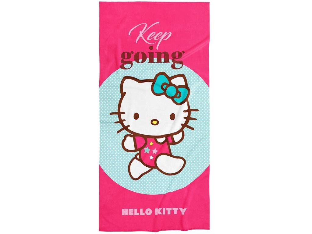Carbotex Bavlněná froté osuška 70 x 140 cm - Hello Kitty Malá Gymnastka