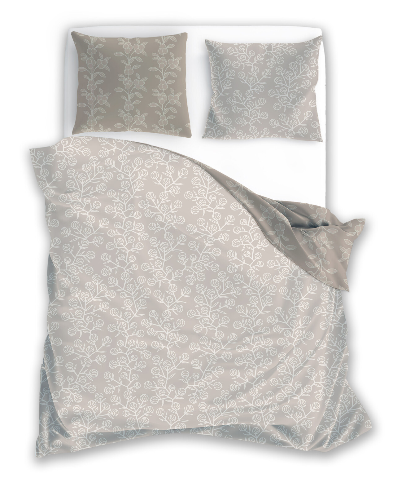 FARO Flanelové povlečení 140x200 + 70x90 cm - Nature