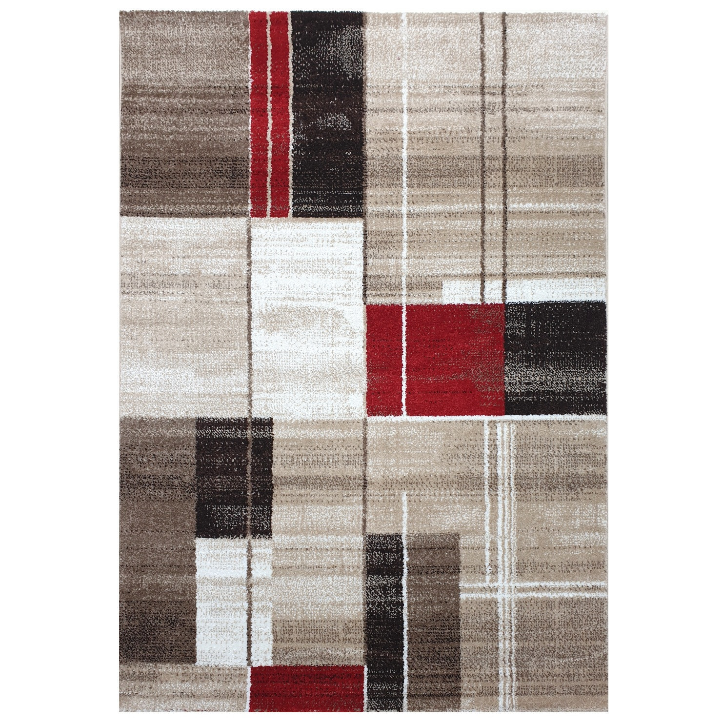 Kusový koberec Florentina 613-64 beige/red, 80x150, béžová, obývací pokoj, Spoltex