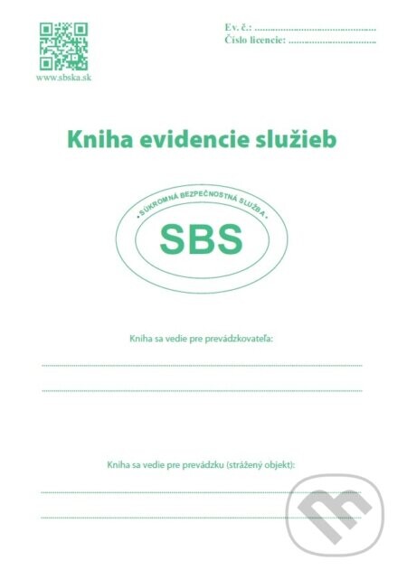 Kniha evidencie služieb - Tatrapol
