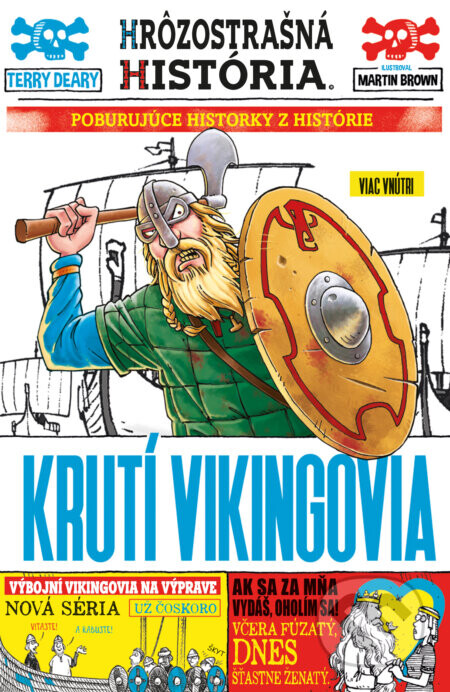 Krutí Vikingovia - Terry Deary, Martin Brown (ilustrátor)