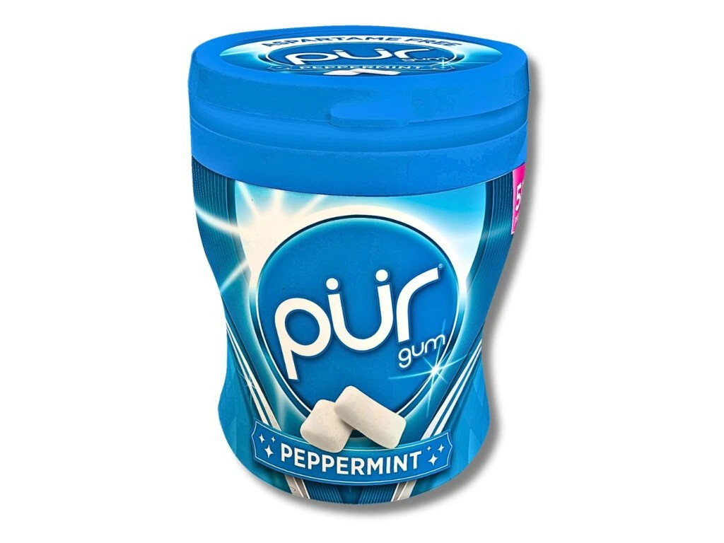 PÜR Xylitolové Žvýkačky, Peppermint, 50 ks