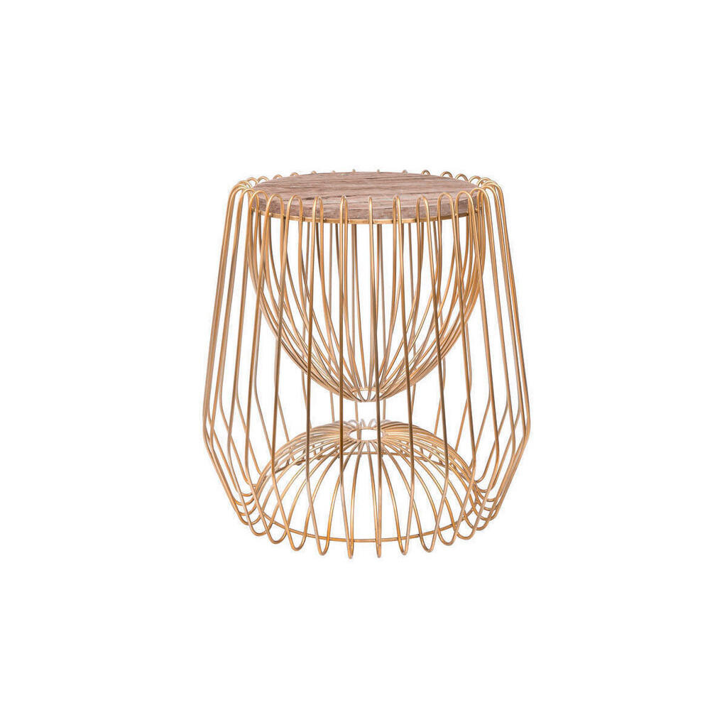 XXXL ODKLÁDACÍ STOLEK, hnědá, barvy mosazi