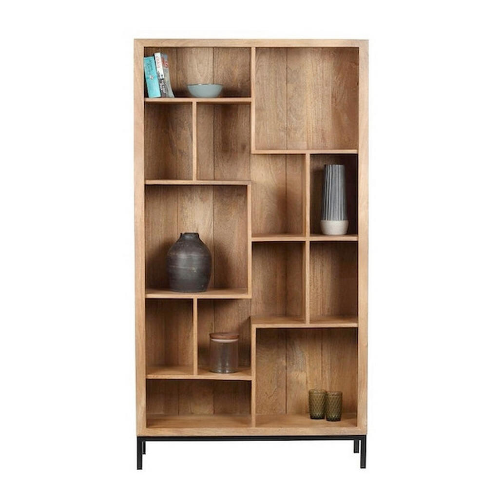 Livetastic REGÁL, přírodní barvy, mangové dřevo, 100/186/36 cm