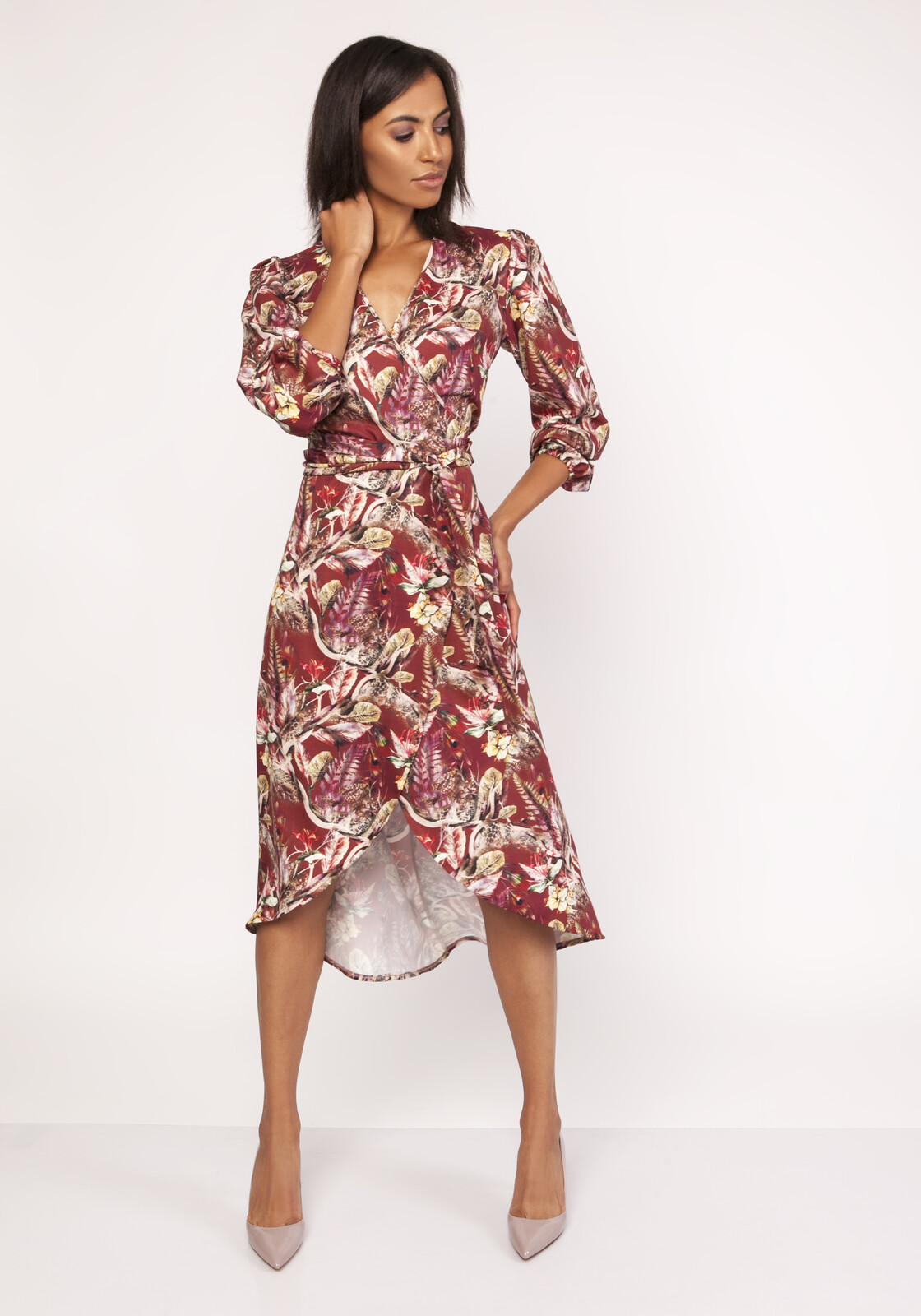 Lanti Dámské šaty Suk161 vzorované