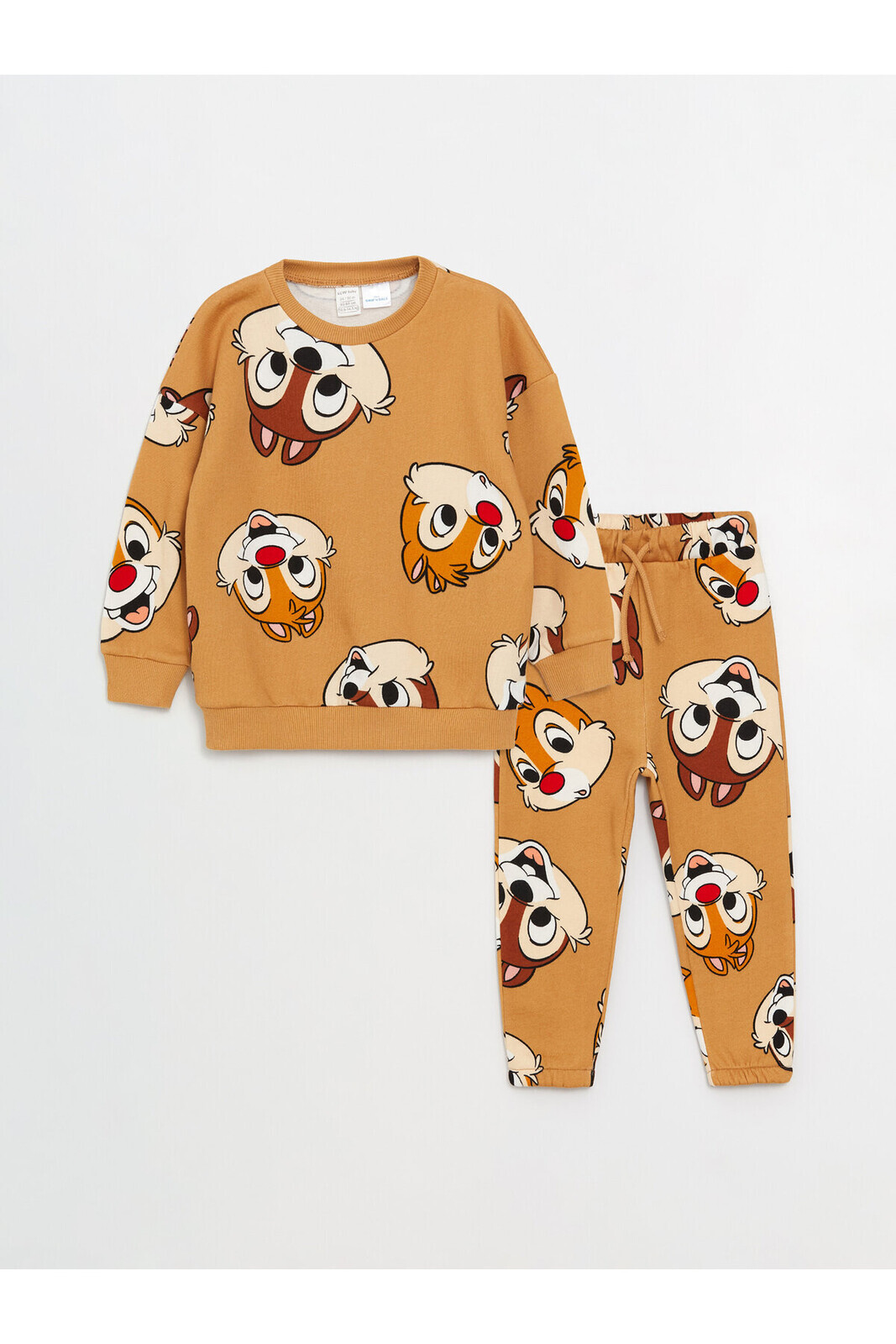 LC Waikiki Mikina s kulatým výstřihem a potiskem Chip'n Dale pro chlapečky a tepláky