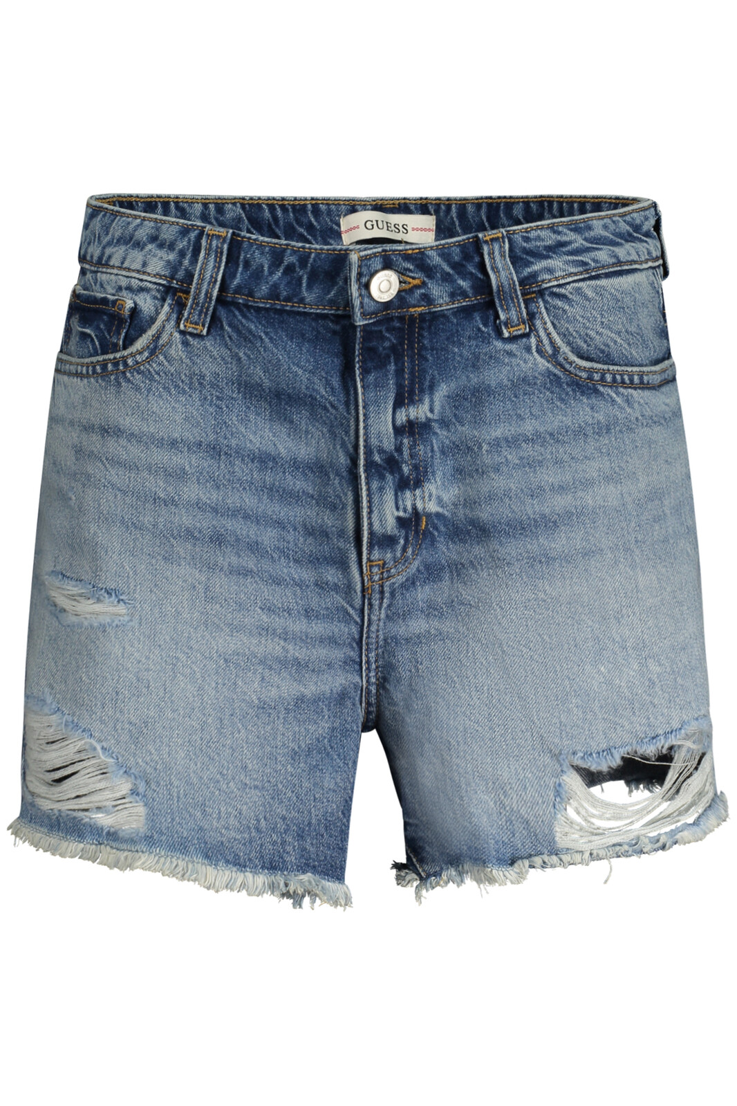 Světle modré dámské džínové kraťasy Guess Relaxed Short