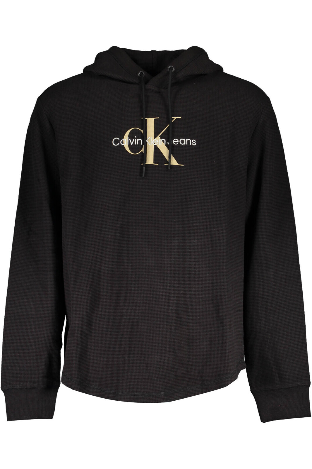 Calvin Klein Archival Monologo Waffle Hoodie Men's Hooded SweatshirtJ30J322701