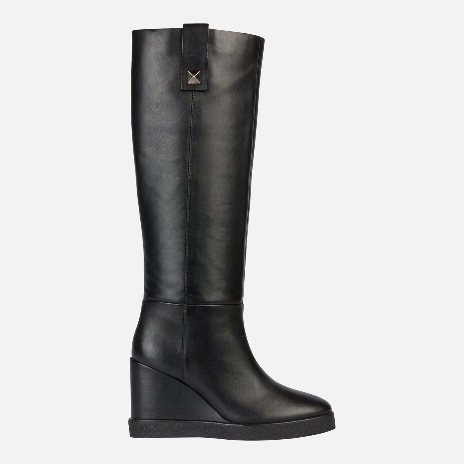Černé dámské kozačky Geox Wedge - Dámské