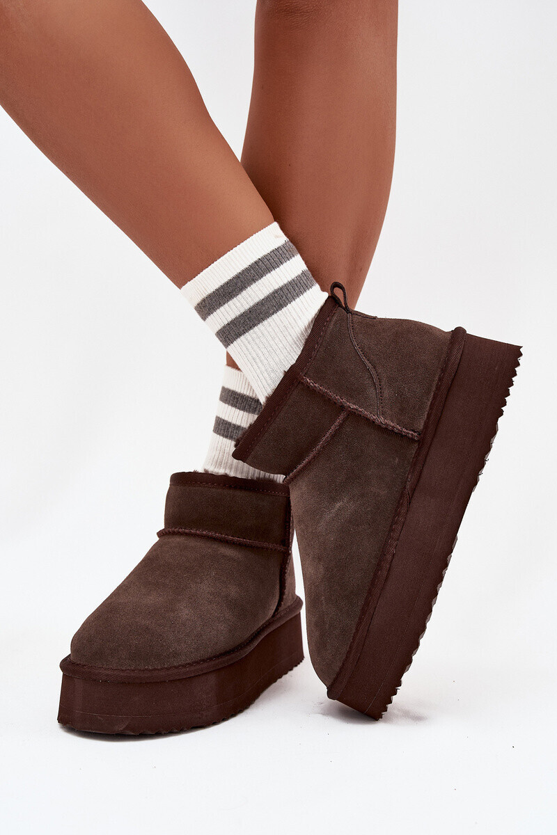 Semišové zimní boty pro ženy Vinceza