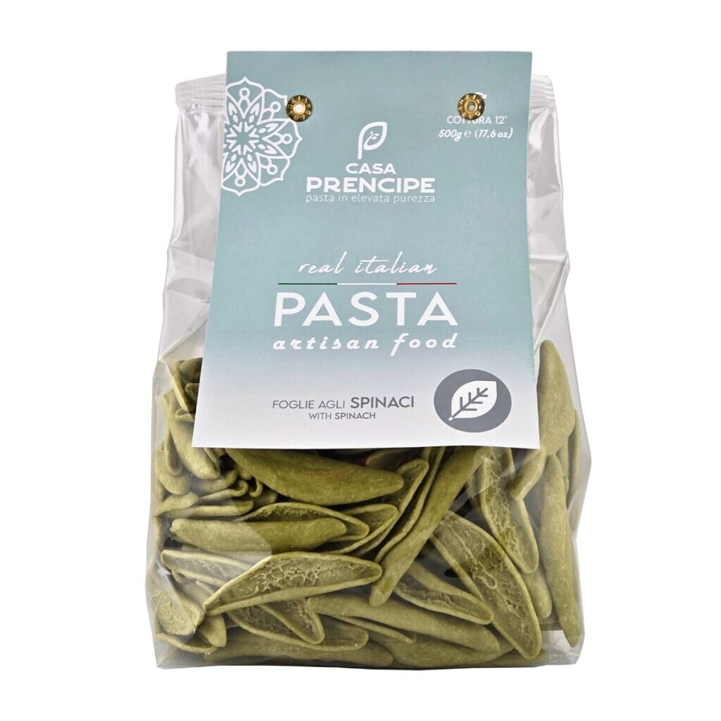 Italské BIO těstoviny FOGLIE AGLI SPINACI 500 g Casa Prencipe