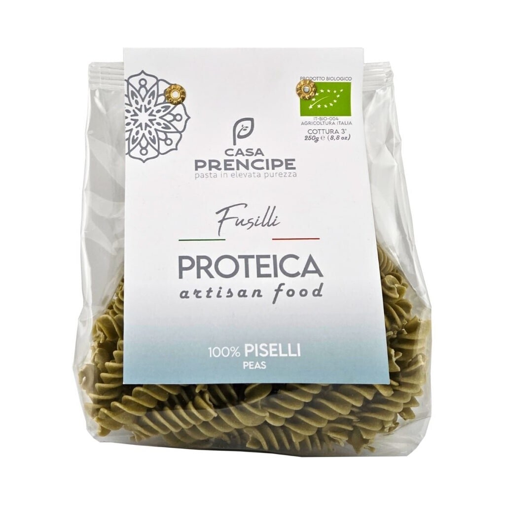Italské BIO těstoviny FUSILLI Z HRÁŠKU 250 g Casa Prencipe