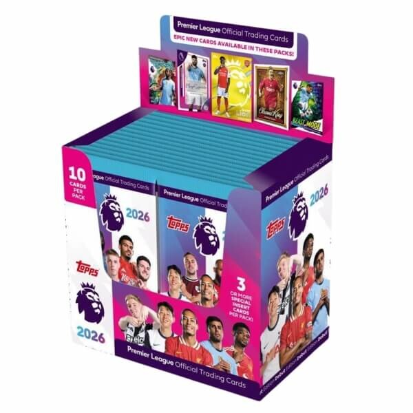 2025-2026 Topps Premier League Booster box - fotbalové karty