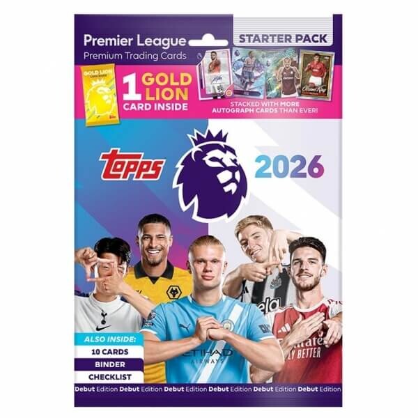 2025-2026 Topps Premier League Starter Pack - fotbalové karty