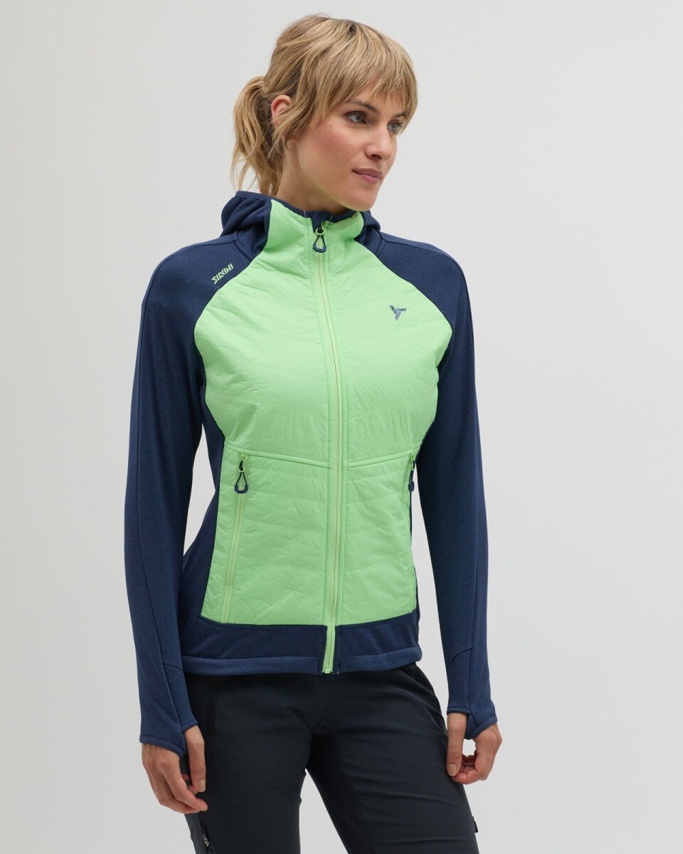 Dámská mikina silvini divera tmavě modrá/zelená xs