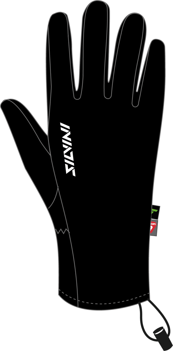 Unisex zimní rukavice silvini caldes černá s