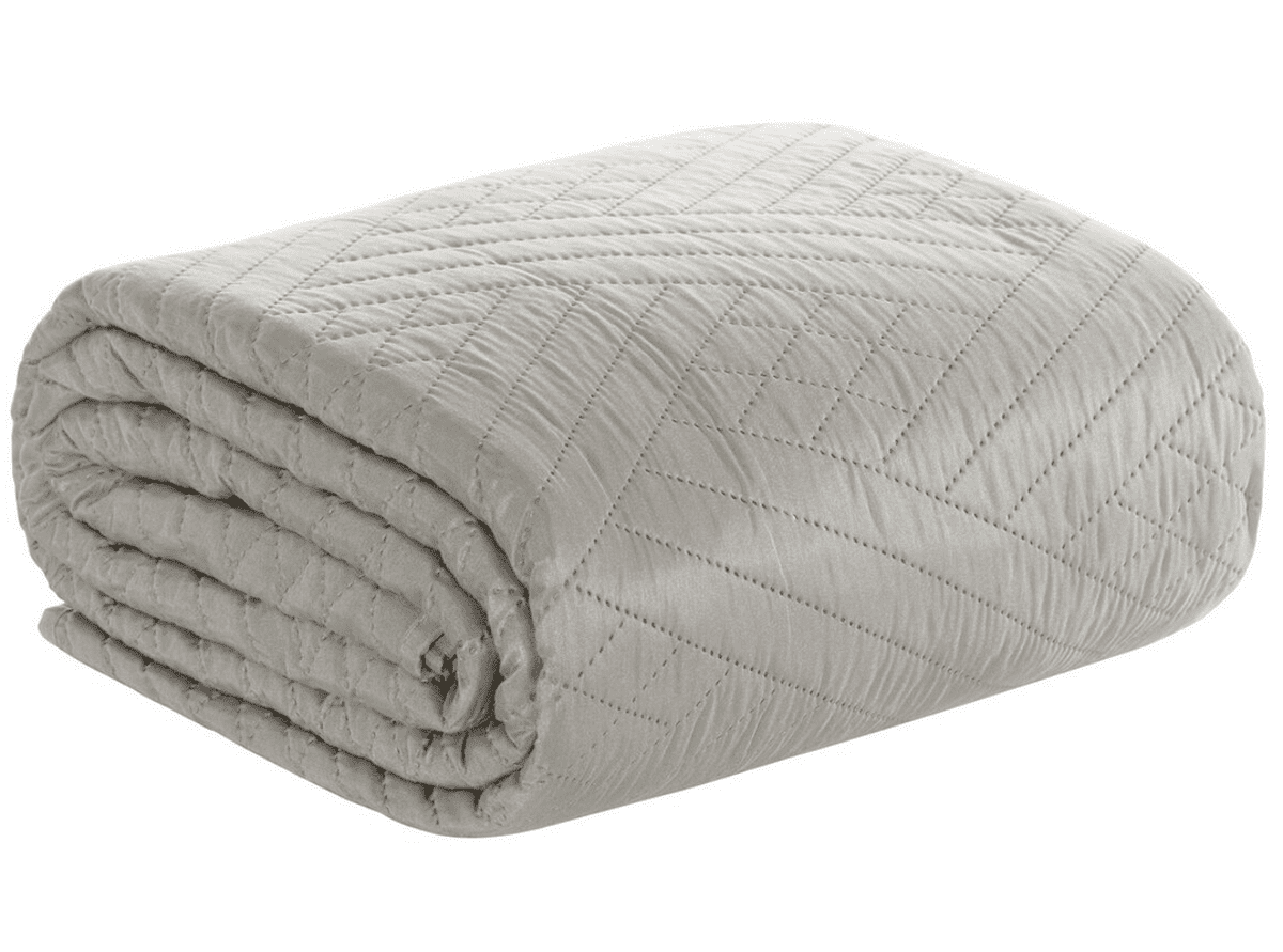 Přehoz na sedačku - pohovku JAKOB světle šedá 170x210 cm, 200x220 cm Mybesthome Rozměr: 170x210 cm