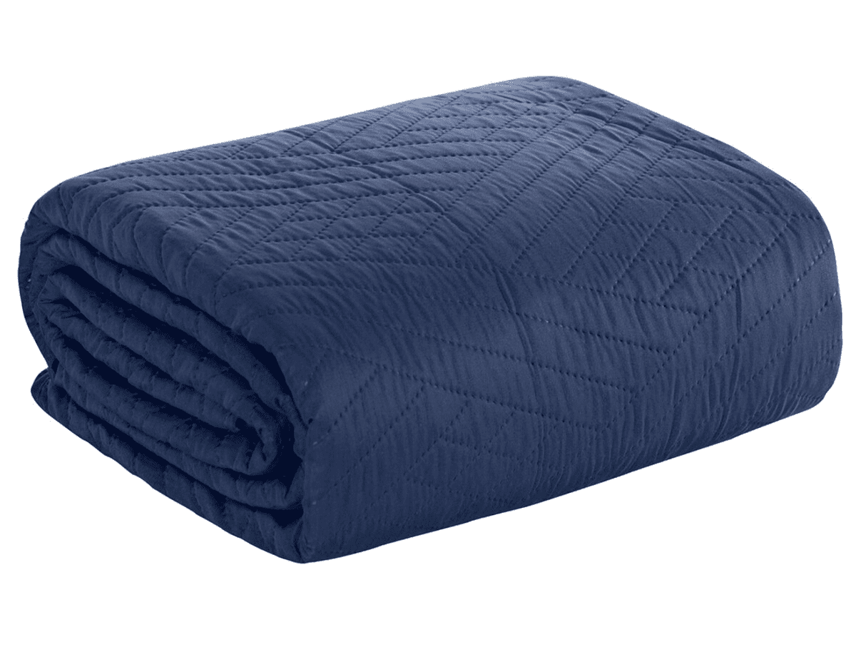 Přehoz na sedačku - pohovku JAKOB modrá 170x210 cm Mybesthome