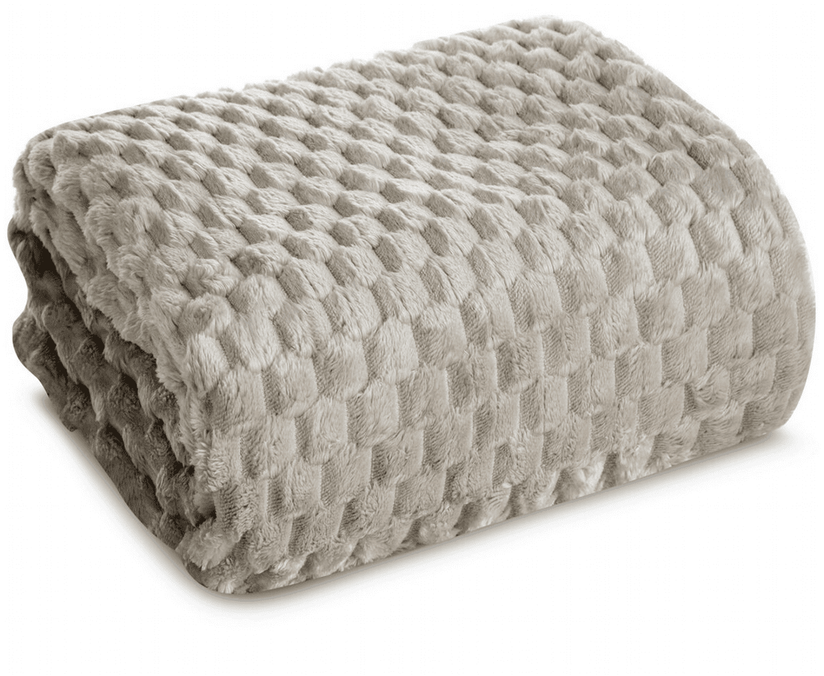 Přehoz na sedačku - pohovku FLANELA béžová 170x210 cm, 200x220 cm Mybesthome Rozměr: 170x210 cm