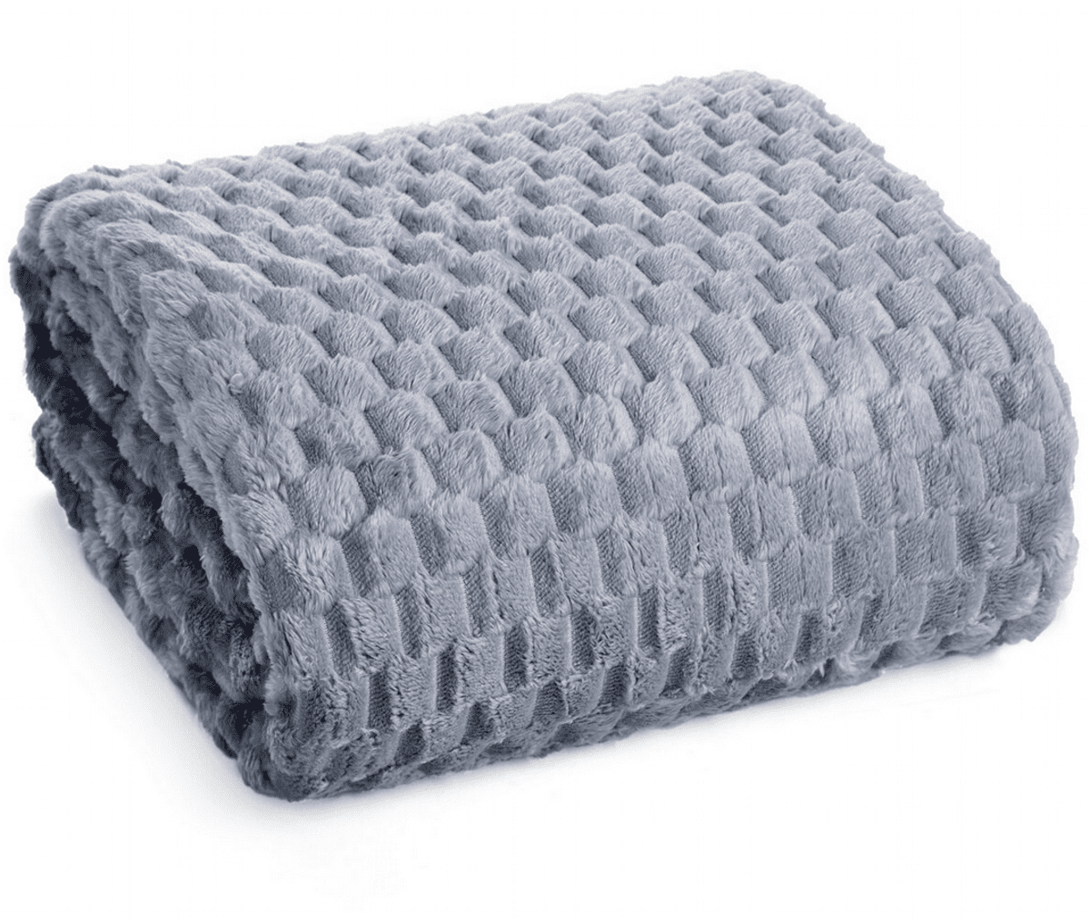 Přehoz na sedačku - pohovku FLANELA světle šedá 170x210 cm, 200x220 cm Mybesthome Rozměr: 170x210 cm