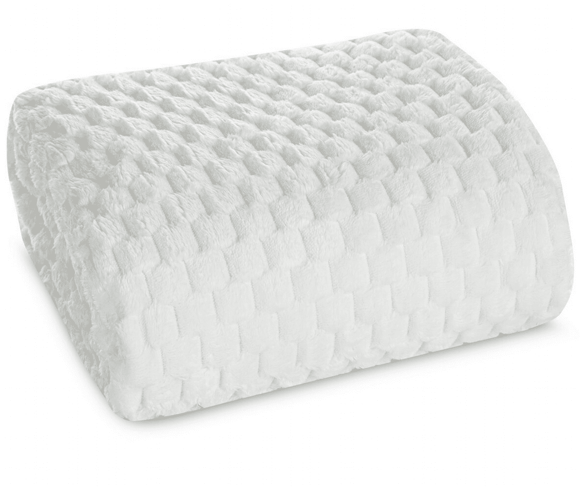 Přehoz na sedačku - pohovku FLANELA bílá 170x210 cm Mybesthome