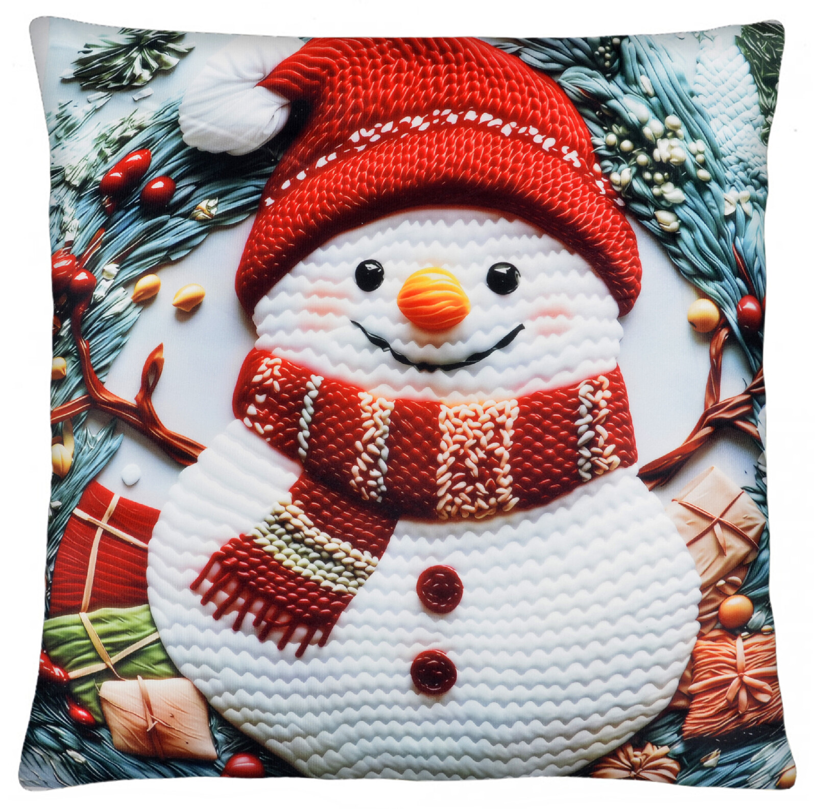 Vánoční polštář FOLK CHRISTMAS motiv IV. 40x40 cm Mybesthome Varianta: Povlak na polštář, 40x40 cm