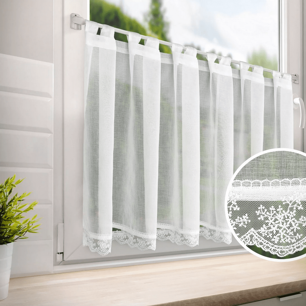 Dekorační krátká vitrážová záclona do kuchyně IRMA 70x150 cm MyBestHome